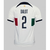 Maglie da calcio Portogallo Diogo Dalot #2 Seconda Maglia Mondiali 2022 Manica Corta